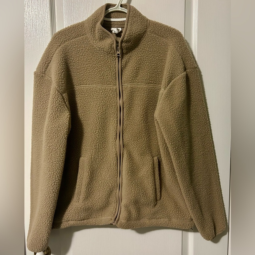 Cozy Tan Fleece Jacket